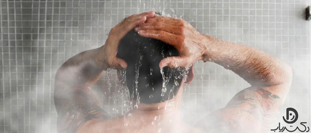 Treating depression with a hot shower