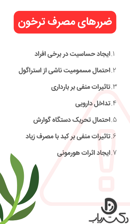 مضرات ترخون