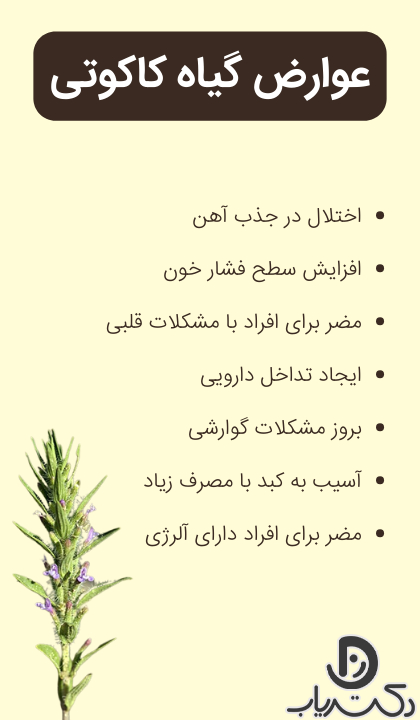 عوارض گیاه کاکوتی