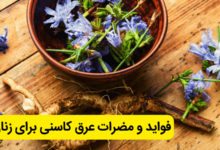 خواص و فواید عرق کاسنی برای زنان و عوارض آن