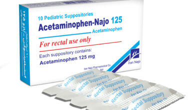 خواص شیاف استامینوفن