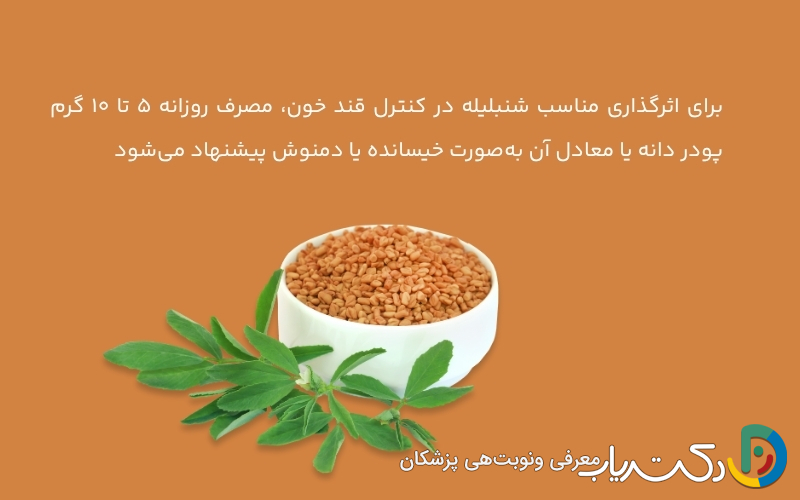 چه مقدار شنبلیله در روز برای کاهش قند خون کافی است؟