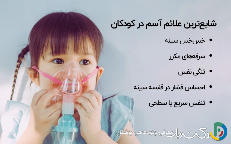 شایع‌ترین علائم آسم در کودکان