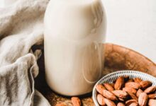 خواص شیر بادام برای چاقی صورت