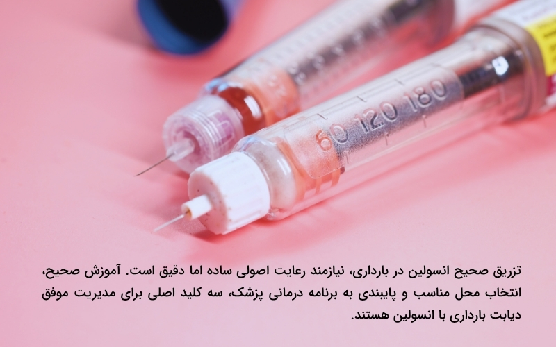 نحوه تزریق انسولین در دوران بارداری