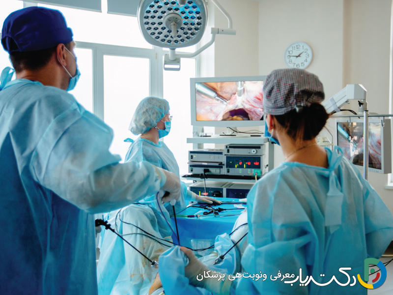 چند سوراخ روی شکم برای لاپاراسکوپی ایجاد میشود؟