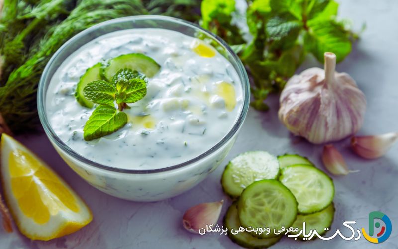 ماست و سبزیجات